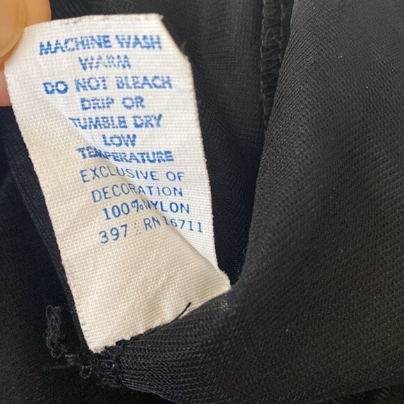 Vintage delicates Black lace nightie sheer robe size s/m - Picture 9 of 9